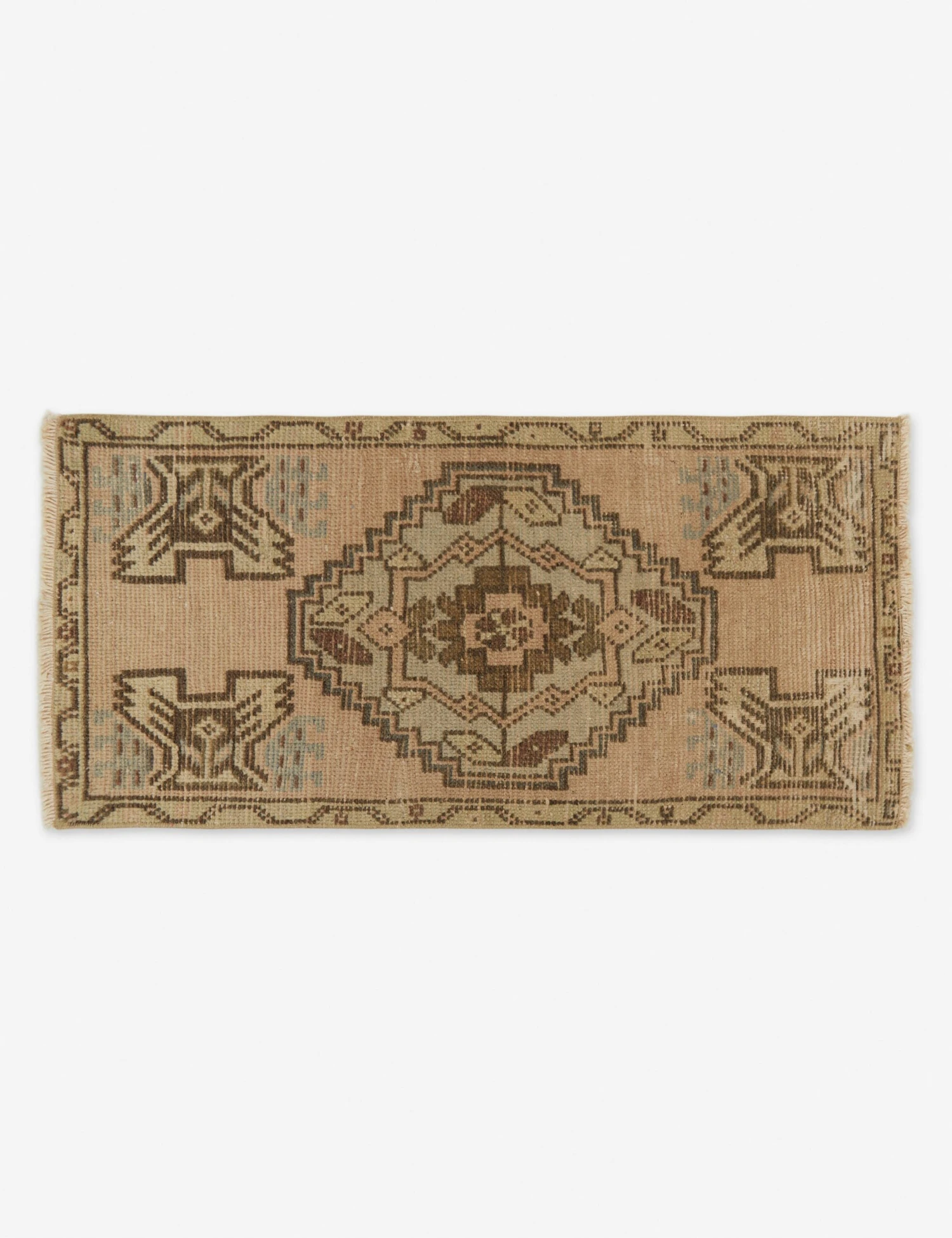 Vintage Turkish Mini Rug No. 99, 1'5" X 2'7"