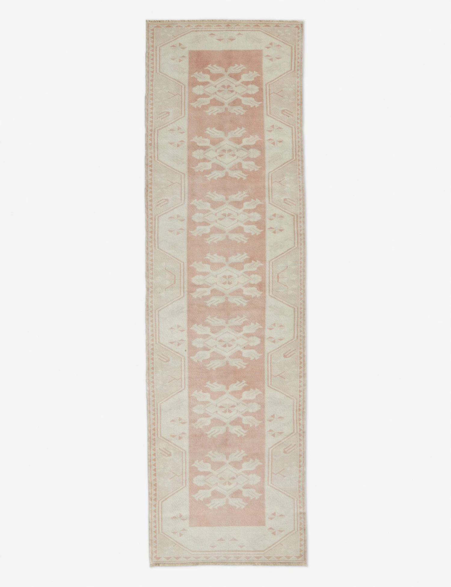 Vintage Turkish Runner Hand-Knotted Wool Rug No. 92, 3' X 10'2"